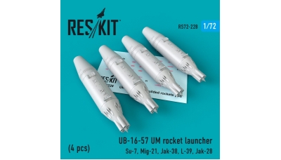 Блок неуправляемых авиационных ракет УБ-16-57УМ - RESKIT RS72-0228 1/72