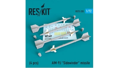 Ракета авиационная AIM-9J Sidewinder класса "воздух-воздух" - RESKIT RS72-0235 1/72