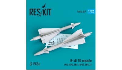 Ракета авиационная Р-40ТД класса "воздух-воздух" - RESKIT RS72-0247 1/72