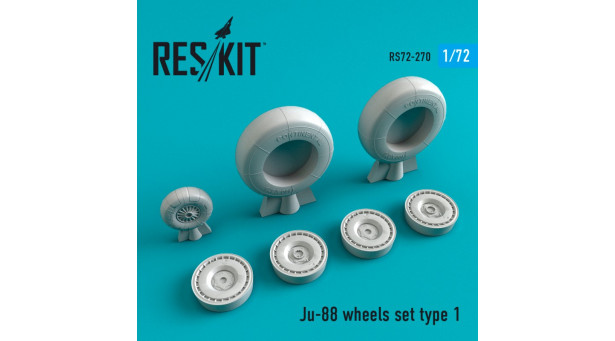 Ju 88 Junkers, Tante Ju. Колеса шасси - 1/72 RESKIT RS72-0270 Ju 88 Junkers, Tante Ju. Колеса шасси - 1/72 RESKIT RS72-0270