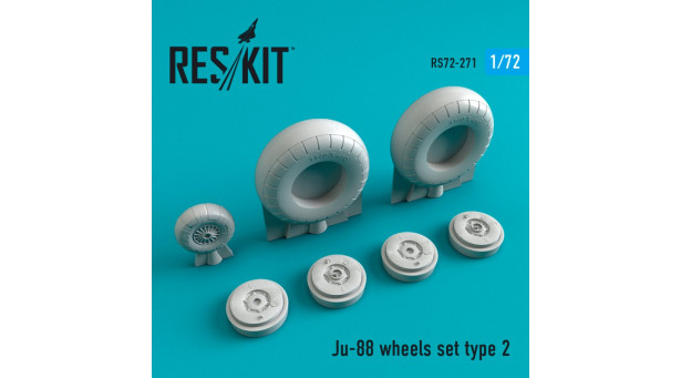 Ju 88 Junkers, Tante Ju. Колеса шасси - 1/72 RESKIT RS72-0271 Ju 88 Junkers, Tante Ju. Колеса шасси - 1/72 RESKIT RS72-0271