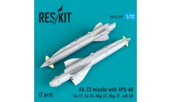 Ракета авиационная Х-23 класса "воздух-поверхность" / АПУ-68У - RESKIT RS72-0279 1/72
