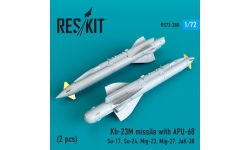 Ракета авиационная Х-23М класса "воздух-поверхность" / АПУ-68У - RESKIT RS72-0280 1/72