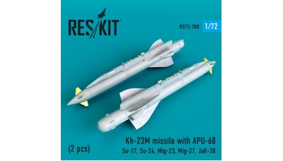 Ракета авиационная Х-23М класса "воздух-поверхность" / АПУ-68У - RESKIT RS72-0280 1/72