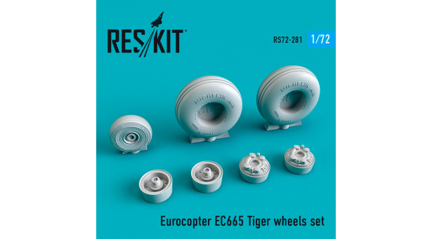 Tiger Eurocopter. Колеса шасси - 1/72 RESKIT RS72-0281 Tiger Eurocopter. Колеса шасси - 1/72 RESKIT RS72-0281