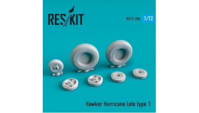 Hurricane Hawker. Колеса шасси - RESKIT RS72-0288 1/72