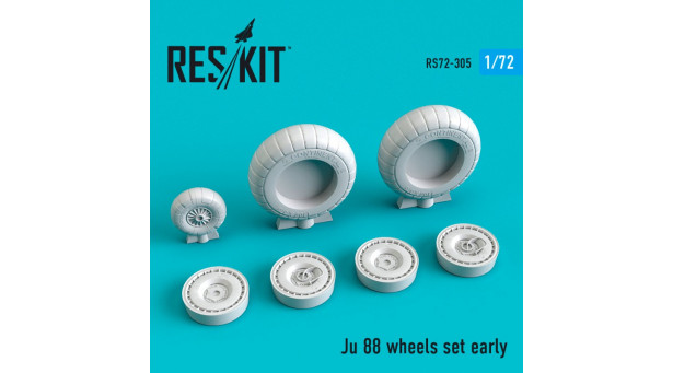 Ju 88 Junkers, Tante Ju. Колеса шасси - 1/72 RESKIT RS72-0305