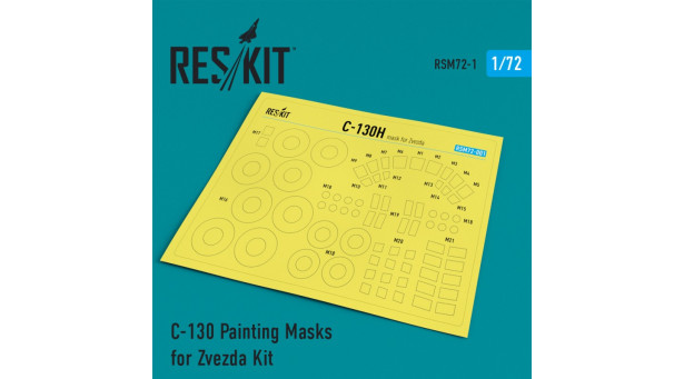 Маски для C-130E/H/K Lockheed Martin, Hercules (ЗВЕЗДА) - 1/72 RESKIT RSM72-0001. Набор афтермаркета. Маски для C-130E/H/K Lockheed Martin, Hercules (ЗВЕЗДА) - 1/72 RESKIT RSM72-0001. Набор афтермаркета.