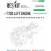 General Electric T700-GE-401C/700/701A/B/C, для установки слева. Авиационный двигатель - 1/35 RESKIT RSU35-0010