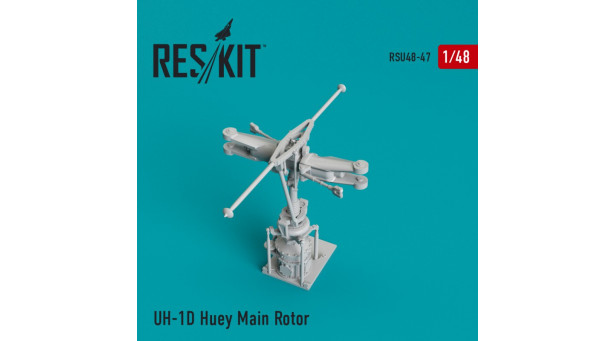 UH-1D Bell, Iroquois, Delta Huey. Конверсионный набор - 1/48 RESKIT RSU48-0047 UH-1D Bell, Iroquois, Delta Huey. Конверсионный набор - 1/48 RESKIT RSU48-0047