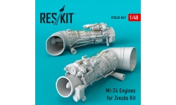 Ми-24В/ВП/П. Двигатели (ЗВЕЗДА) - RESKIT RSU48-0049 1/48