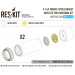 F-14A Grumman, Tomcat. Сопла (HASEGAWA) - 1/72 RESKIT RSU72-0065 F-14A Grumman, Tomcat. Сопла (HASEGAWA) - 1/72 RESKIT RSU72-0065