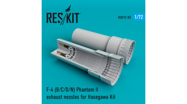 F-4B/C/D/N McDonnell Douglas, Phantom II. Сопла (HASEGAWA) - 1/72 RESKIT RSU72-0083 F-4B/C/D/N McDonnell Douglas, Phantom II. Сопла (HASEGAWA) - 1/72 RESKIT RSU72-0083