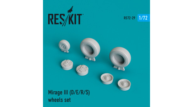 Mirage IIID/E/R/S Dassault. Колеса шасси - 1/72 RESKIT RS72-0029 Mirage IIID/E/R/S Dassault. Колеса шасси - 1/72 RESKIT RS72-0029