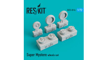 Super Mystère Dassault. Колеса шасси - RESKIT RS72-0114 1/72