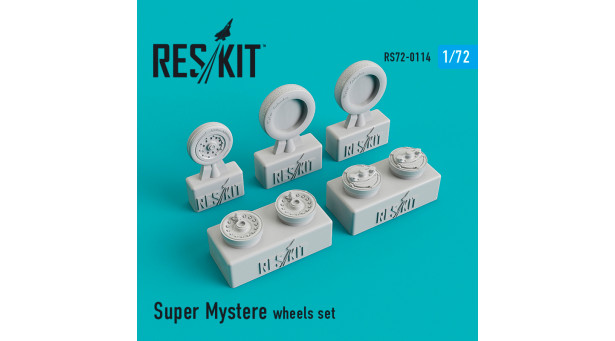 Super Mystère Dassault. Колеса шасси - 1/72 RESKIT RS72-0114 Super Mystère Dassault. Колеса шасси - 1/72 RESKIT RS72-0114