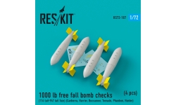 Бомба авиационная 1000lb MC - RESKIT RS72-0187 1/72