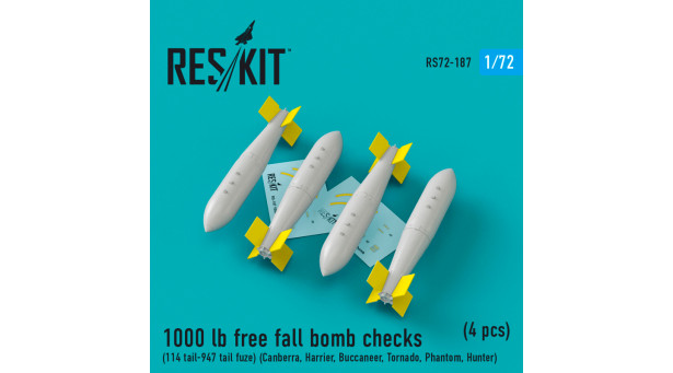 Бомба авиационная 1000lb MC - 1/72 RESKIT RS72-0187 Бомба авиационная 1000lb MC - 1/72 RESKIT RS72-0187