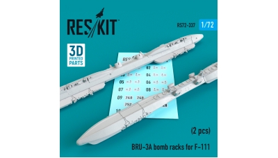 Балочный держатель BRU-3A - RESKIT RS72-0337 1/72