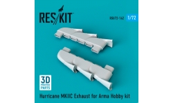 Hurricane Mk. IIc Hawker. Выхлопные патрубки (ARMA HOBBY) - RESKIT RSU72-0162 1/72