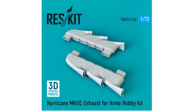 Hurricane Mk. IIc Hawker. Выхлопные патрубки (ARMA HOBBY) - RESKIT RSU72-0162 1/72