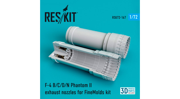 F-4B/C/D/N McDonnell Douglas, Phantom II. Сопла (FINE MOLDS) - 1/72 RESKIT RSU72-0167 F-4B/C/D/N McDonnell Douglas, Phantom II. Сопла (FINE MOLDS) - 1/72 RESKIT RSU72-0167