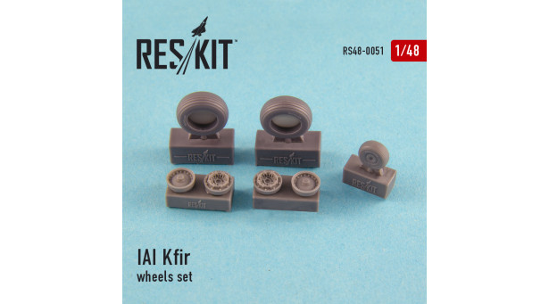 Kfir C-1/C-2/C-7/F-21A Lion IAI. Колеса шасси - 1/48 RESKIT RS48-0051