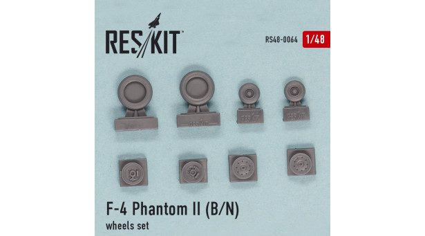 F-4B/N McDonnell Douglas, Phantom II. Колеса шасси - 1/48 RESKIT RS48-0064