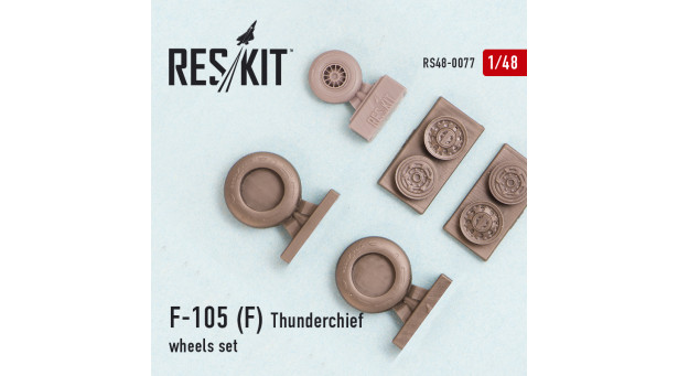 F-105F/G Republic, Thunderchief. Колеса шасси - 1/48 RESKIT RS48-0077