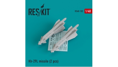 Ракета авиационная Х-29Л класса "воздух-поверхность" - RESKIT RS48-0102 1/48