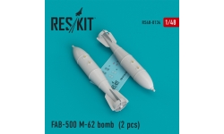 Бомба авиационная ФАБ-500 М-62 - RESKIT RS48-0134 1/48