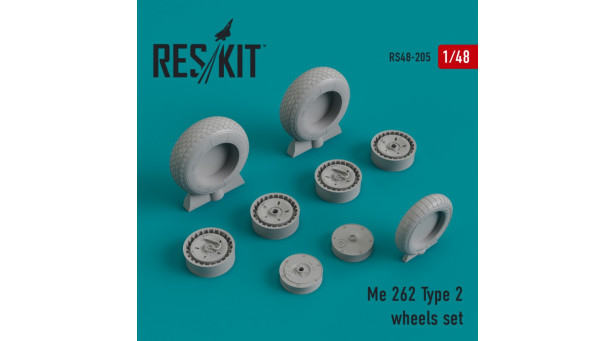Me 262 Messerschmitt, Schwalbe. Колеса шасси - 1/48 RESKIT RS48-0205