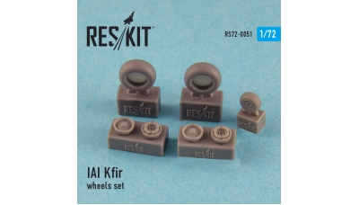 Kfir C-1/C-2/C-7/F-21A Lion IAI. Колеса шасси - RESKIT RS72-0051 1/72