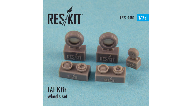 Kfir C-1/C-2/C-7/F-21A Lion IAI. Колеса шасси - 1/72 RESKIT RS72-0051