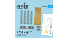 Ракета авиационная R.550 Magic 2 Matra класса "воздух-воздух" - RESKIT RS72-0053 1/72