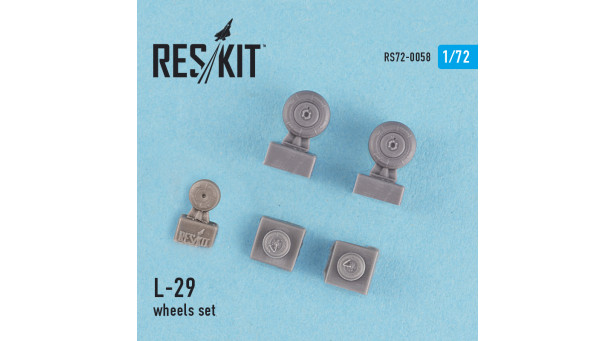 L-29 Aero, Delfin, Maya. Колеса шасси - 1/72 RESKIT RS72-0058