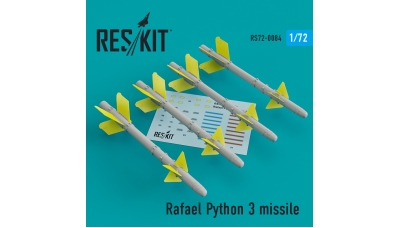 Ракета авиационная Python-3 Rafael класса "воздух-воздух" - RESKIT RS72-0084 1/72