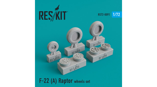 F-22A Lockheed Martin, Raptor. Колеса шасси - 1/72 RESKIT RS72-0091 F-22A Lockheed Martin, Raptor. Колеса шасси - 1/72 RESKIT RS72-0091
