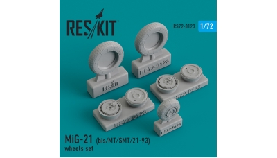 МиГ-21бис/МТ/СМТ/21-93. Колеса шасси - RESKIT RS72-0123 1/72