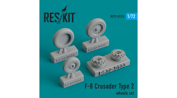 F-8 Vought, Crusader. Колеса шасси - 1/72 RESKIT RS72-0133