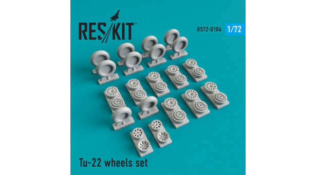 Бомбардировщик-ракетоносец КБ Туполева Тип 22. Колеса шасси - 1/72 RESKIT RS72-0184 Бомбардировщик-ракетоносец КБ Туполева Тип 22. Колеса шасси - 1/72 RESKIT RS72-0184
