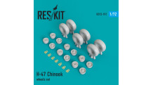 CH-47 / MH-47 Boeing, Chinook. Колеса шасси - RESKIT RS72-0191 1/72