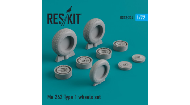 Me 262 Messerschmitt, Schwalbe. Колеса шасси - 1/72 RESKIT RS72-0204