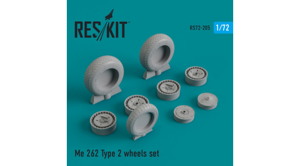 Me 262 Messerschmitt, Schwalbe. Колеса шасси - 1/72 RESKIT RS72-0205
