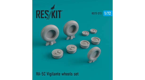 RA-5C North American, Vigilante. Колеса шасси - 1/72 RESKIT RS72-0213