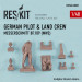Фигурки пилота истребителя Bf 109 Messerschmitt и техника Люфтваффе - 1/48 RESKIT RSF48-0001