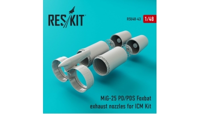МиГ-25П/ПД/ПДС. Сопла (ICM) - RESKIT RSU48-0043 1/48