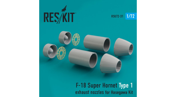 F/A-18E/F Boeing, McDonnell Douglas, Super Hornet. Конверсионный набор (HASEGAWA) - 1/72 RESKIT RSU72-0031
