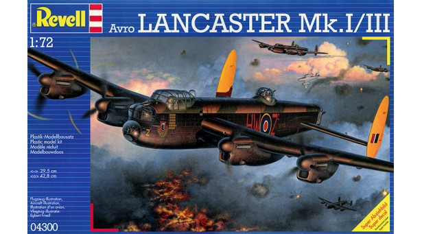 Lancaster B Mk. I / Mk. III Avro, Lanc - 1/72 REVELL 04300