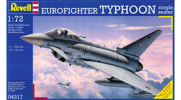 Typhoon Eurofighter (EF-2000), Single-seat variant - 1/72 REVELL 04317 Typhoon Eurofighter (EF-2000), Single-seat variant - 1/72 REVELL 04317
